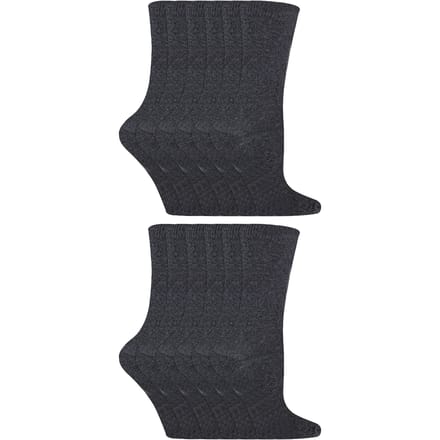 Sock Snob - 12 paar kindersokken van effen bamboe - Grijs