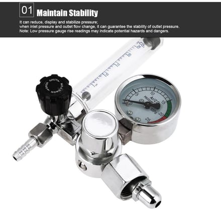 0 25MPa Argon Flowmeter Drukregelaar Manometer Voor Las Mig Tig Lassen G5 8 zwart