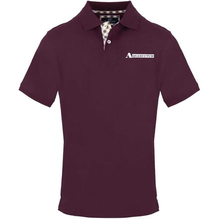 Aquascutum Herenpolo met korte mouwen (Rood)