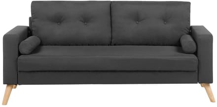 KALMAR - Tweezitsbank - Donkergrijs - Polyester