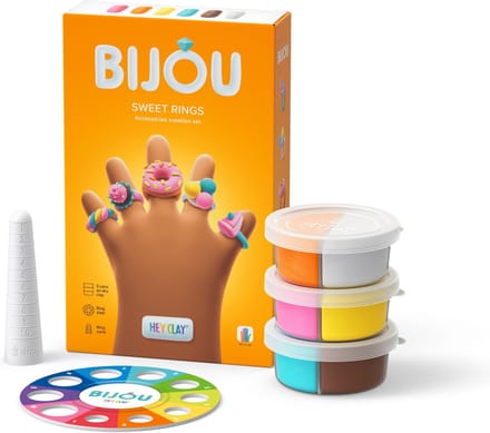 Hey Clay Bijou Sweet Rings - Snoepjes ringen klei set - Vanaf 3 jaar