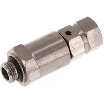 G 1/8'' M/F Vernikkeld Messing Draaidoorvoer 10 Bar - High speed - FL2S-MF-BNN-018G-QV