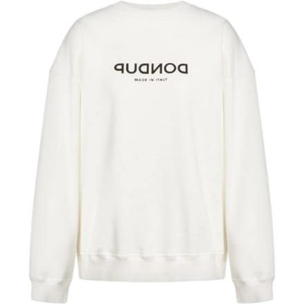 Vrouwenkappen Dondup - over sweatshirt in diagonale sweatshirt - wit
