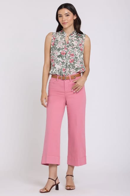 Teresa Wide Leg Ankle Jeans