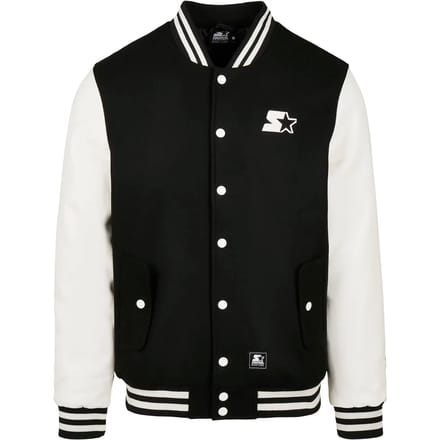 Starter Black Label - Starter College jacket - S - Zwart/Wit