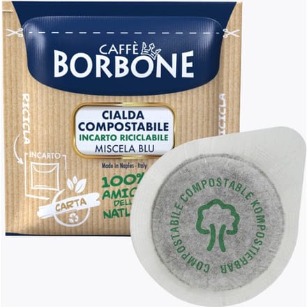 Caffè Borbone Blu espresso - ESE Koffiepads - 50 stuks - 100% biologisch afbreekbaar