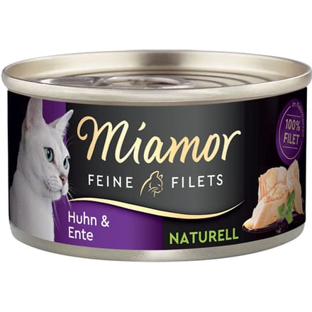Miamor Fijne Filets Naturel 6 x 80 g Kattenvoer - Kip & Eend