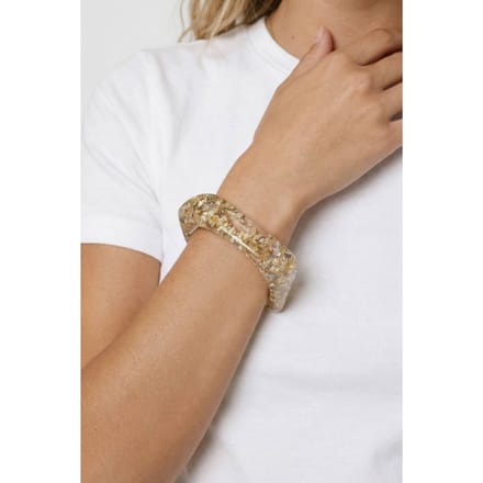 boohoo Dames Gouden Glitter Hars Armband