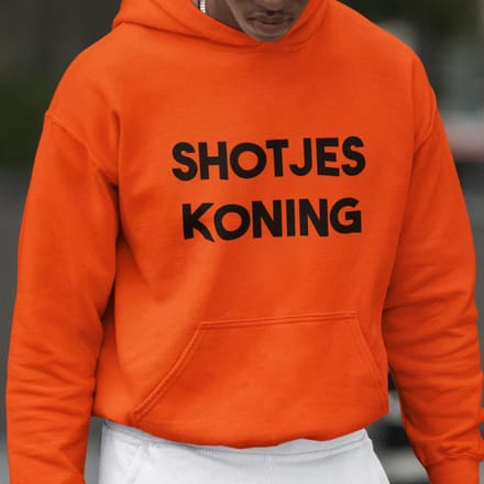 Oranje Koningsdag Hoodie Shotjes Koning S