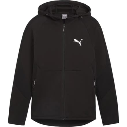 PUMA EVOSTRIPE Full-Zip Hoodie DK Heren Trui - Puma Black