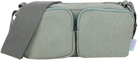 Fritzi aus Preußen schoudertas Donny Crossover Bag Long Canvas Jade groengrijs