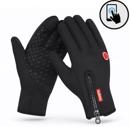 Valero Handschoenen – Waterdicht Winddicht & Warm – Touchscreen – Maat XXL – Unisex – Zwart