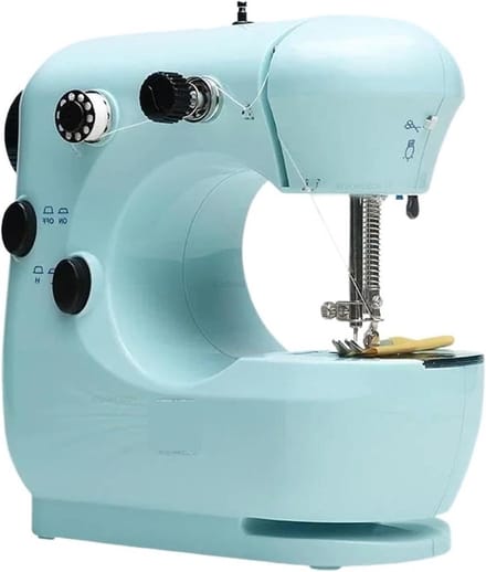 Naaimachine - Mini machine - Kleding maken - Dubbele draad - 20x19x10cm - Wit