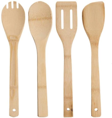 Set of Kitchen Utensils 28951 Bamboo
