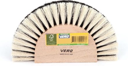 Vero raagbol 12 cm kunstvezel zwart/wit