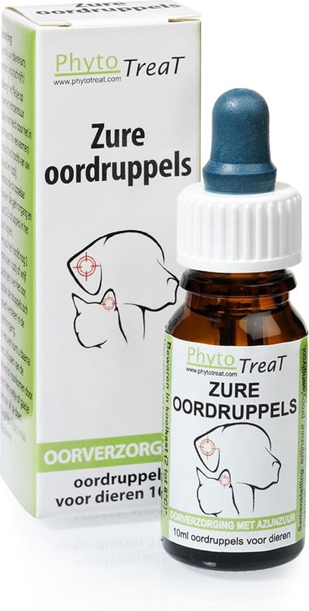 Phytotreat Zure Oordruppels (Hond-Kat) - 10 ml
