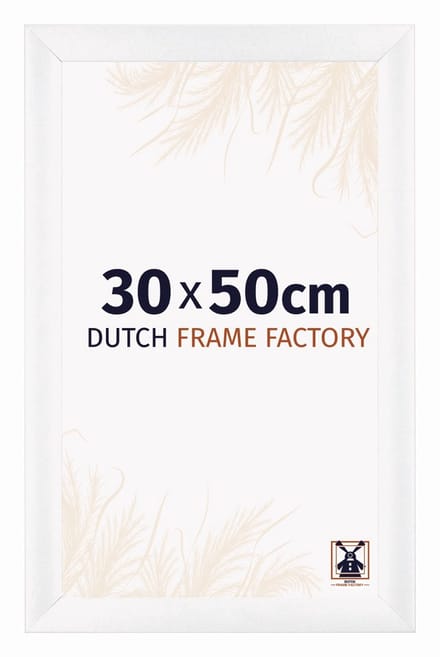 Fotolijst 30x50 cm - MDF - Wit Mat - Praag