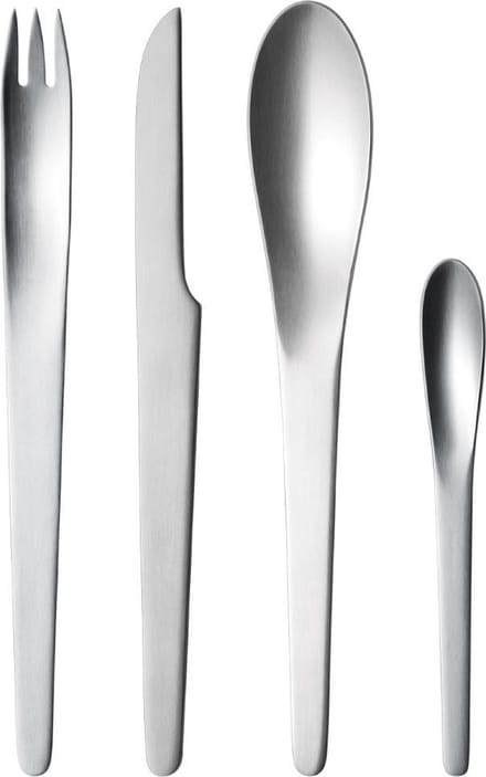 Gerog Jensen bestekset - Arne Jacobsen - 4 delig - mat rvs