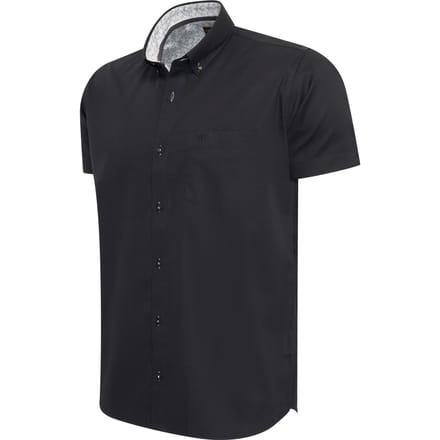 Cappuccino Italia - Heren Overhemden Toscana Stretch - Zwart - Maat S