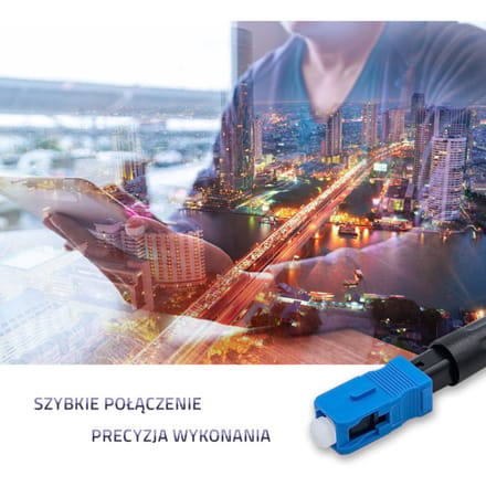 Qoltec SC/UPC glasvezel snelconnector |   Singlemode |   3,0 mm