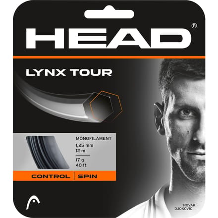 HEAD Lynx Tour Tennissnaar Zwart 1.30 mm - Spin & Controle