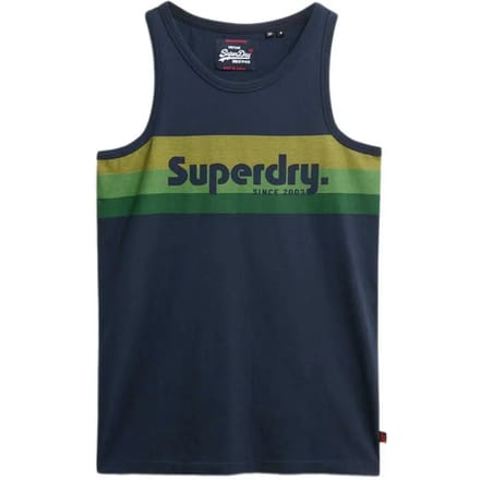 Gestreepte logotanktop Superdry Cali