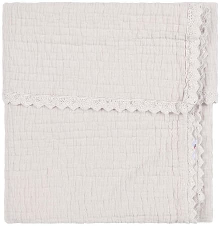 Koeka Elba Ledikantdeken Lace - 100 x 150 cm - Stone