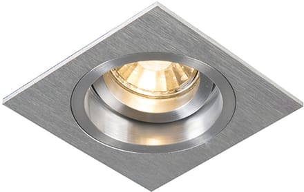 QAZQA Chuck Q - Inbouwspot - 1 lichts - L 93 mm - aluminium
