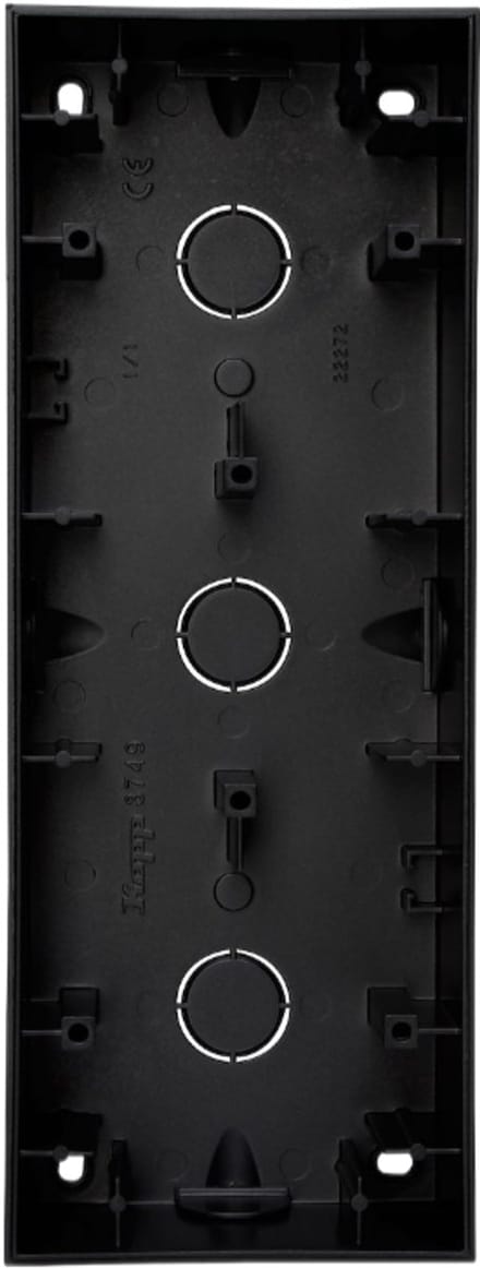 Kopp opbouwdoos 3-voudig - HK07 mat zwart (374950004)