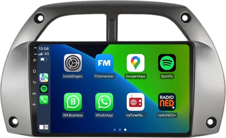 Carplay autoradio voor Toyota RAV 4 | 2001 t/m 2006 | Android 13 | Draadloos Apple Carplay & Android Auto | 2GB + 32GB | 8-Core processor | Davilon | 2025 model | 2001 2002 2003 2004 2005 2006| Bluetooth & Wifi