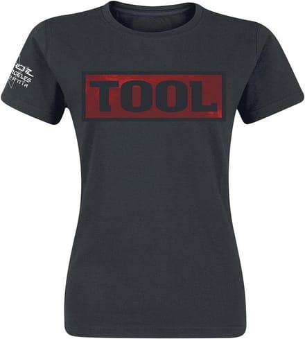 Vrouwen Skinny Fit T-shirt met Shaded Box Design