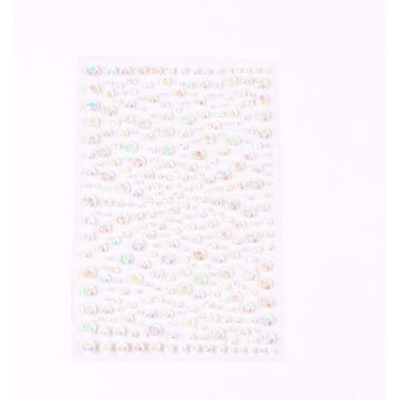 Gems Autocollantes Strass pour Yeux Corps Visage Bijoux de Visage Tatouage à Presser white