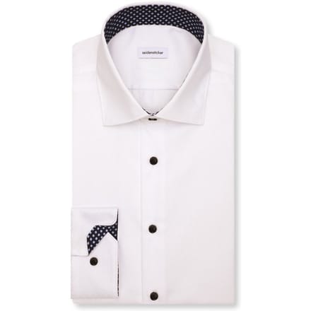 Seidensticker New Kent Slim Fit - Overhemd - Extra Lange Mouwen – Wit – Maat 44