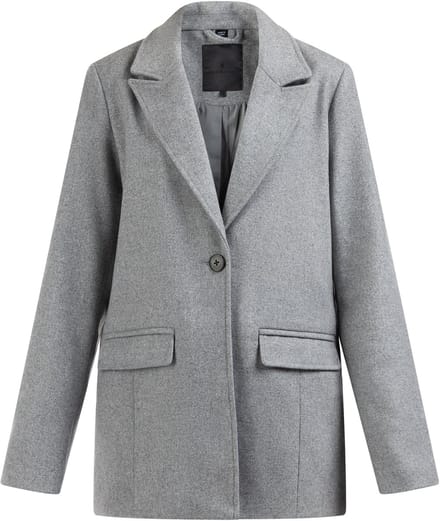 DreiMaster Lange blazer van wolmix
