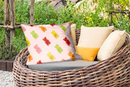 Buitenkussens - Kleur - Snoep - Roze - 60x40 cm - Weerbestendig