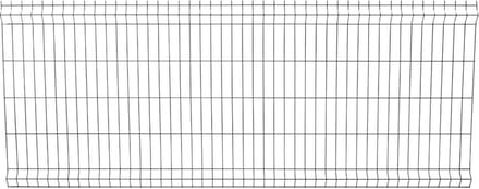 Enkelstaaf hekwerk zwart 100cm hoog 250cm breed.