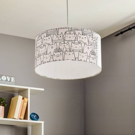 Maco Design Hanglamp Cats bedrukt met een kattenmotief