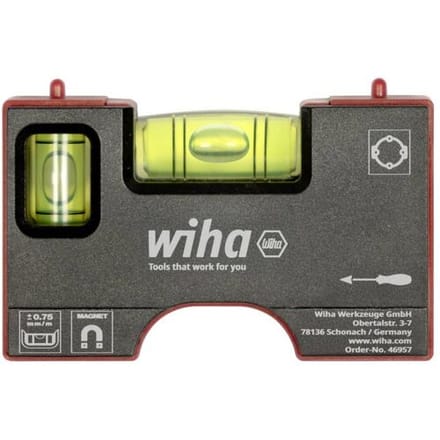 Wiha Pocket 46957 Mini-waterpas Incl. magneet 80 mm 0.75 mm/m