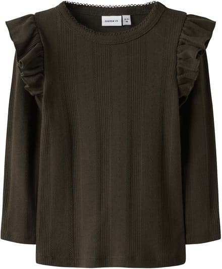 NAME IT - NMFJULIA LS SLIM TOP NOOS - Meisjes - Blouses