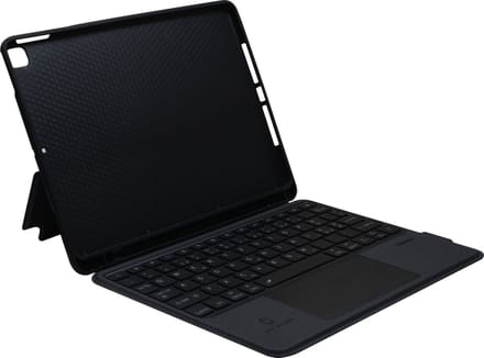 Cazy back Cover + Flap + Qwerty Keyboard geschikt voor iPad 2021 (9th Gen) / 2020 (8th Gen) - Zwart