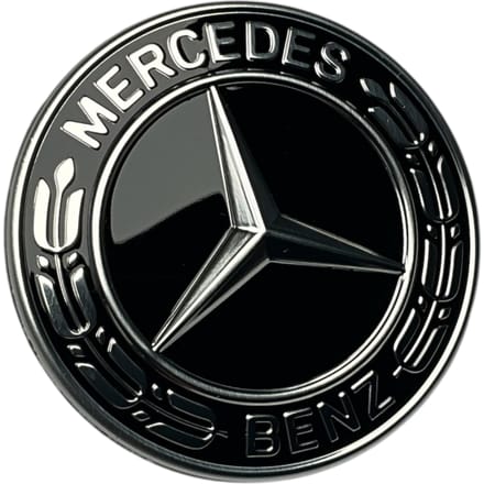 Origineel Mercedes-Benz Laurierkrans Motorkap Embleem, Zwart, A0008173305 gray