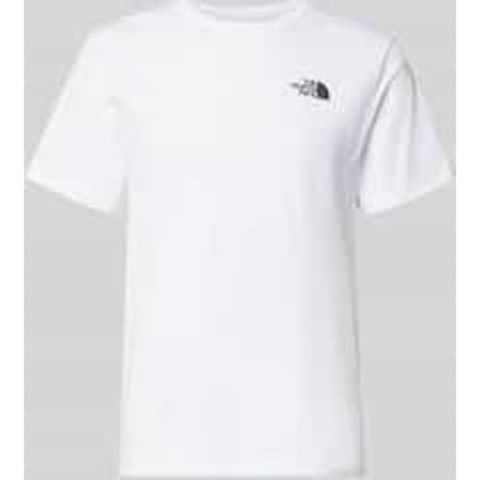 T-shirt met logo en ronde hals