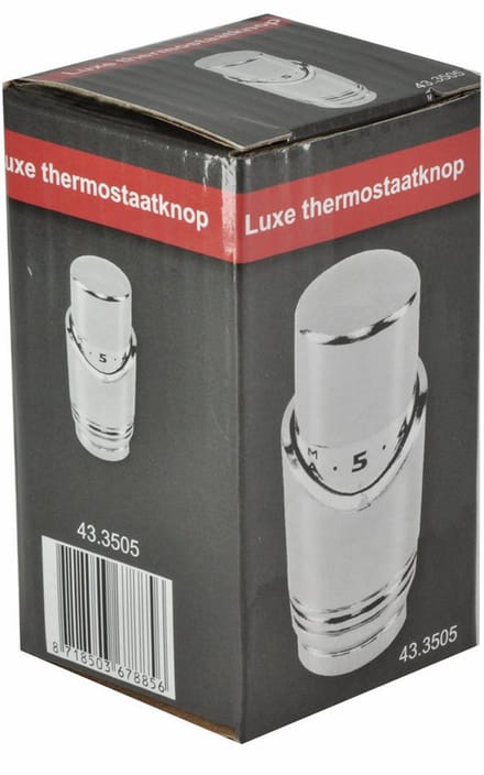 Wiesbaden Luxe Thermostaatknop M30 - Chroom
