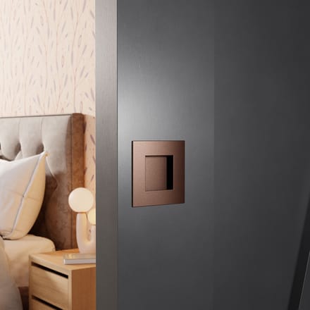 Schuifdeurkom - Brons Kleur - RVS - GPF - GPF0714.A2E Bronze blend 70x70mm