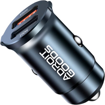 AdroitGoods USB Autolader Dual USB-A Port 100W – Ultra Snel Opladen
