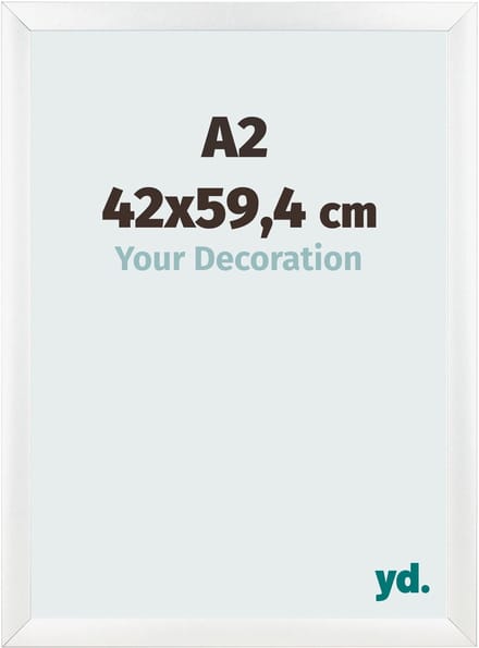 Your Decoration - Fotolijst A2 42x59,4 cm - MDF - Wit Mat - Pisa