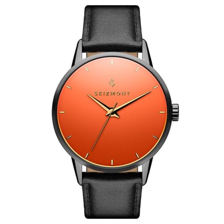 Onknown | Roestvrijstalen horloge met rood glas