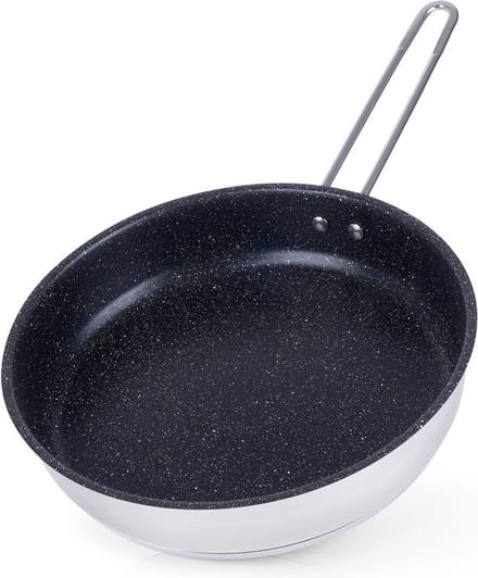 Koekenpan Edelstaal GRANDE 26 cm - Multifunctionele Pan voor Vlees - Groenten