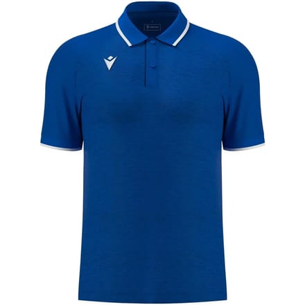 Macron Glory Aulos Polo Heren - Royal / Wit | Maat: 4XL