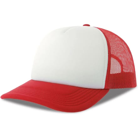 Atlantis Headwear Rapper-S Cap AT537 - White/Red - One size
